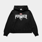 Marvel Punisher Oversized Black Hoodie